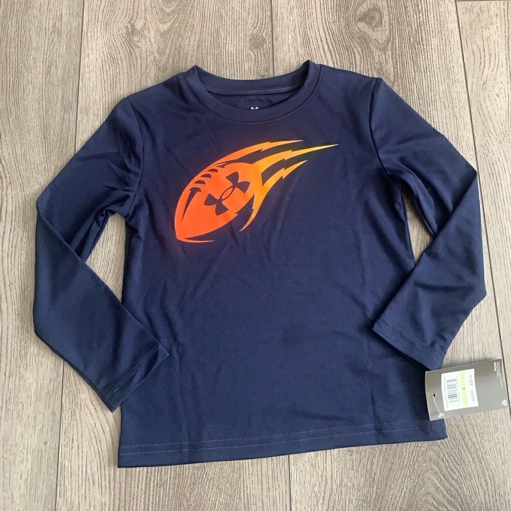 Under armour boys graphic football long sleeve shirt